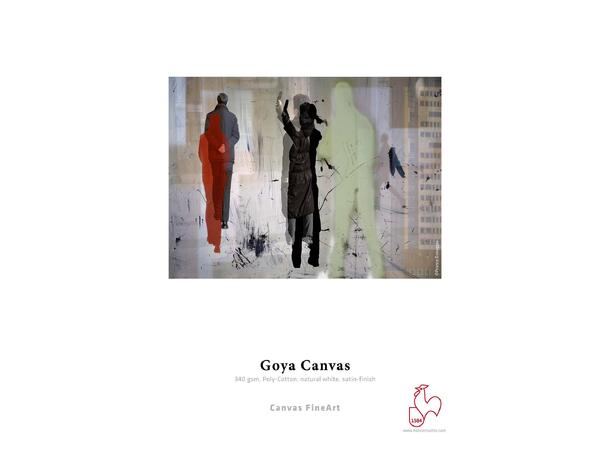 Hahnemühle Goya Canvas 340g Poly-Cotton, natural white, satin-finish 