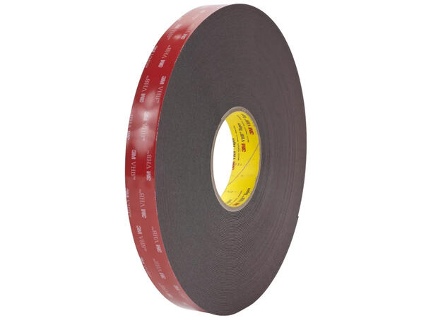 3M 5952F VHB+ sort, 1,1 mm tykkelse 19mmx33m 