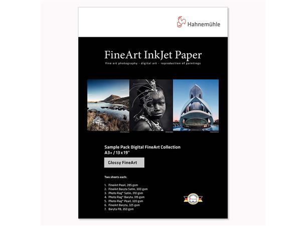 Hahnemühle FineArt Glossy prøver Prøvepakke Glossy 