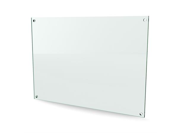 Herdet glass med hull, 8mm, flat 594x420, 4hull, 30/25, 11mm hull 
