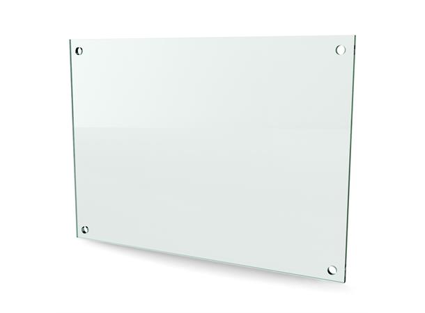 Herdet glass med hull, 6mm, flat 420x297, 4hull, 30/20, 11mm hull 