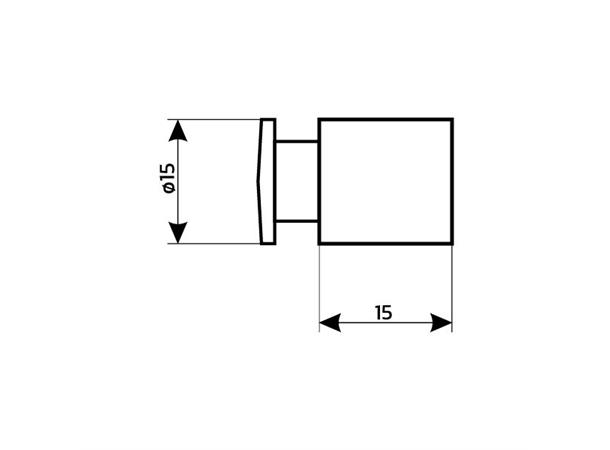 Citinox Plus Venedig 15/3-12 Stainless Steel (4pk m/skruer) 