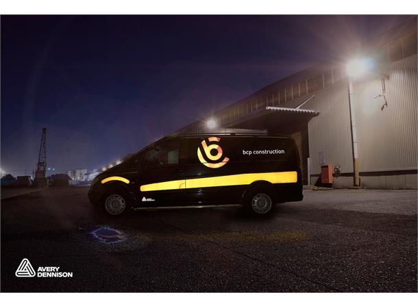 Avery V-4000 E Refleksfolie, E4 merket 360 Orange 1,22x25m 