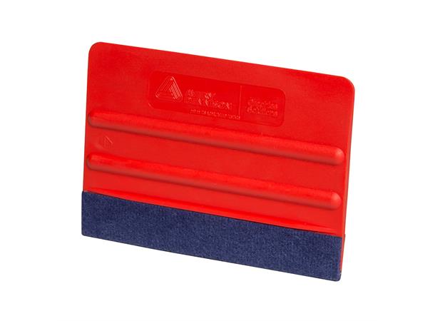 Avery rød skrape med filt 10 cm