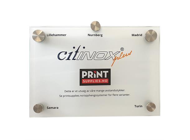 Citinox Plus Demoplate 210x148 mm med 5 avstandsstykker 