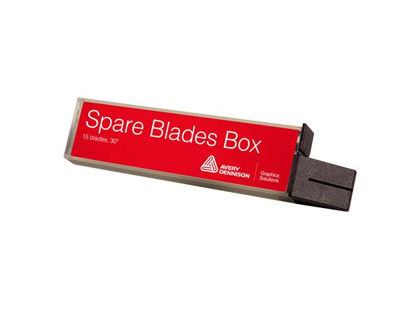 Avery Spare Blades Box 15 stk, 9mm blad 30° i oppbevaringsboks