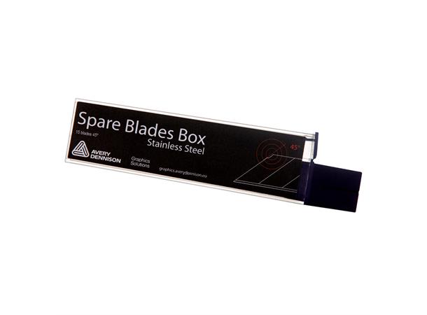 Avery Stainless Steel Spare Blade Box 15 stk 9mm blad 45° i oppbeaveringsboks 