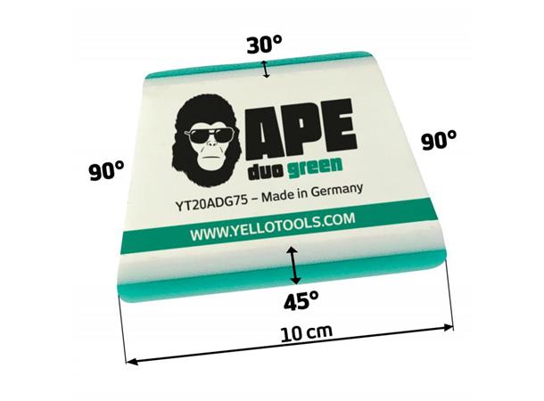 Yellotools Ape Duo Green 10cm monteringsskrape PPF/solfilm