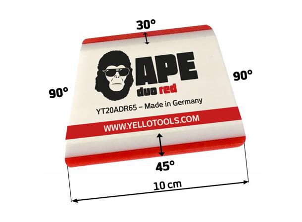 Yellotools Ape Duo Red 10cm monteringsskrape PPF/solfilm 