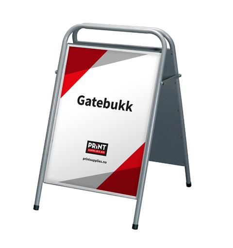 Easy Sign gatebukk 70x100cm hvit