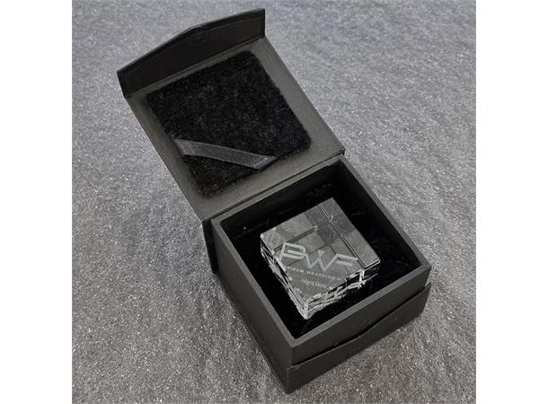 PWF Glass Cube Trophy CC4168 Black Opalus
