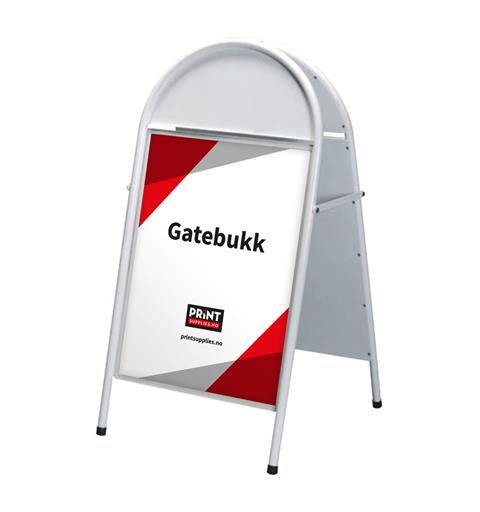 Top Sign gatebukk 50x70cm hvit