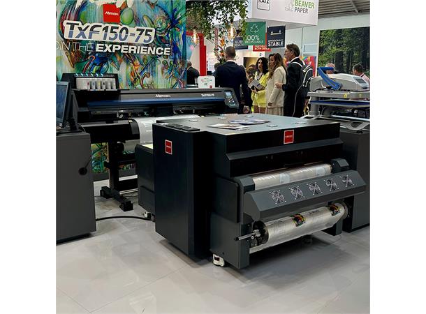 Mimaki TxF150-75 med powder shaker PHT50 CMYK + White