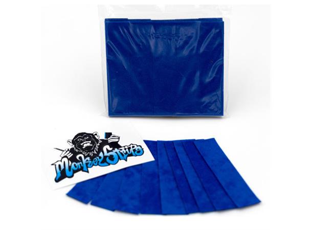Monkey Strips Blue filt til 10cm skrape, 50pk 