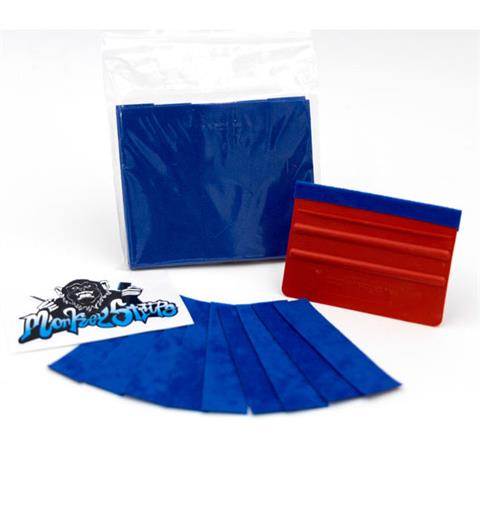 Monkey Strips Blue filt til 10cm skrape, 50pk