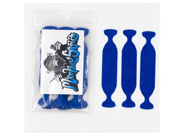 Monkey Strips Cornergame Blue filt til 10cm skrape, 30pk 