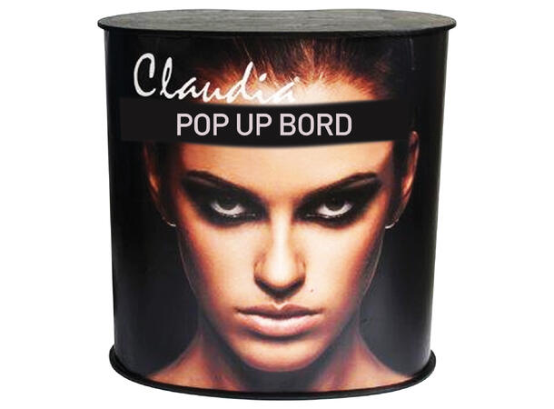 Pop Up bord oval 50x85x90cm 