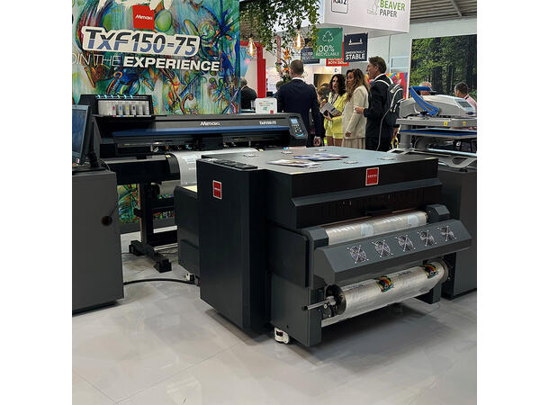 Mimaki TxF300-75 med powder shaker PHT50 CMYK + White