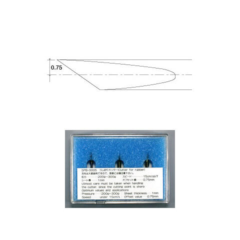 Mimaki Knivblad SPB-0005 For gummi, 3 stk i plastboks