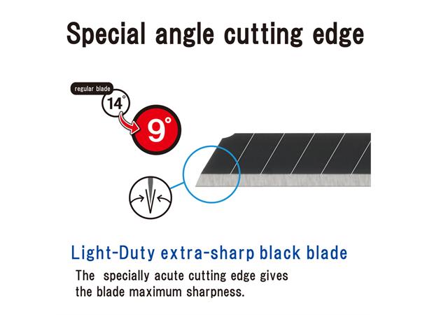 Knivblad NT Cutter BA13P sort, 10pk 9mm bredde på blad