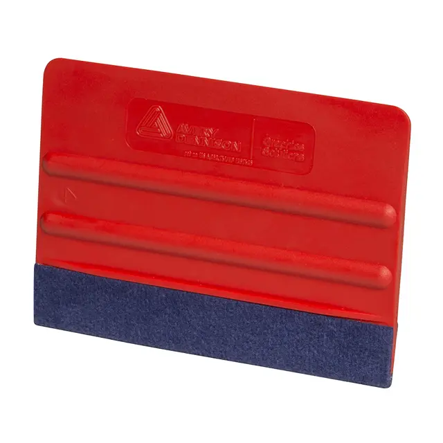 Avery rød skrape med filt 10 cm Myk 