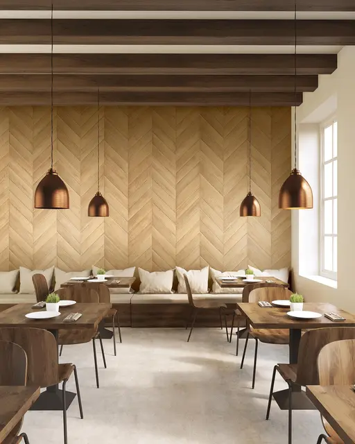 Cover Styl Wood H50  Chevron Oak  1,22x1m 