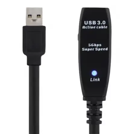 USB-A forlengerkabel med forsterker 7m
