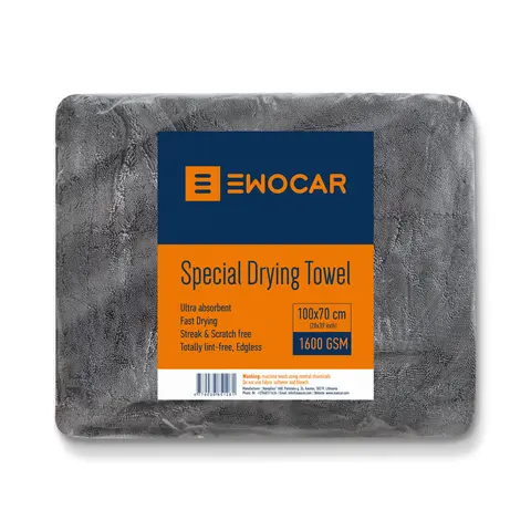 Ewocar Special Drying Towel 1600g 70x100cm, Grey