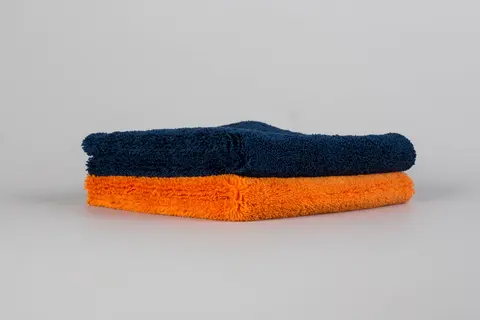 Ewocar Ultrasoft Microfiber Towel 400g 2-pakk (orange, blue) 40x40cm