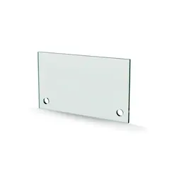 Herdet glass med hull, 4mm, flat 170x100, 2hull, 21/16, 11mm hull