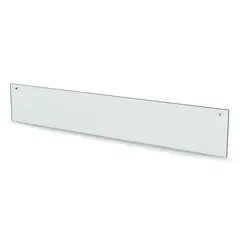 Herdet glass med hull, 6mm, flat 700x120, 2hull, 50/15, 6mm hull