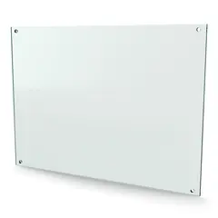 Herdet glass med hull, 8mm, flat 700x500, 4hull, 30/25, 11mm hull