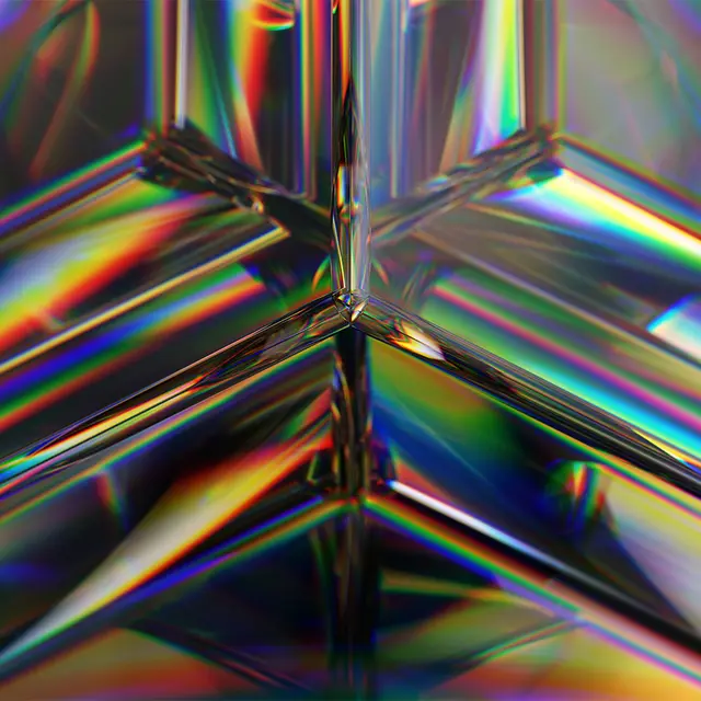 GF 765 Rainbow Holographic film regnbuefarget / holografisk 