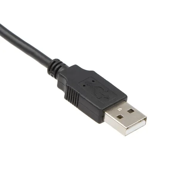 USB-A til USB-B-kabel 5m (sort) 2.0, USB type A, USB type B, PVC 