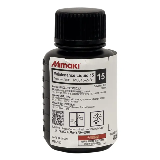 Mimaki Rensemiddel ML015-Z-B1 (SPC-0568) Maintenance Liquid 15 100ml Bottle 