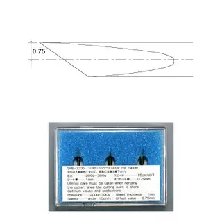 Mimaki Knivblad SPB-0005 For gummi, 3 stk i plastboks