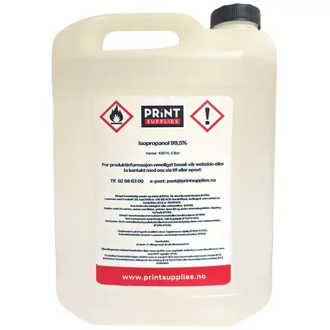 Isopropanol 99,5% ren 5 liters dunk