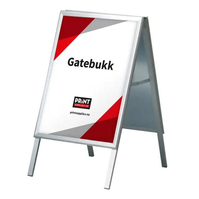 Modell A gatebukk Sort 70x100cm 