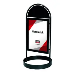 City Sign gatebukk 50x70cm sort